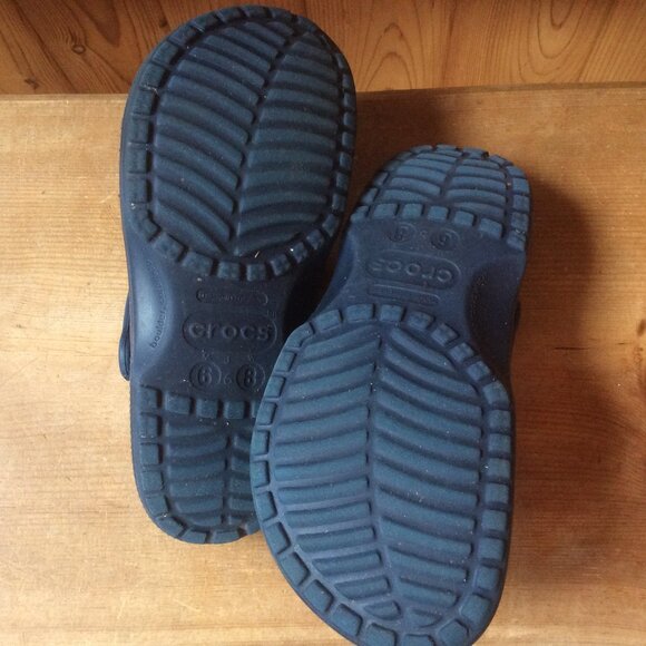 CROCS Unisex Original Navy Blue Classic Clogs Slip On Comfort Size Women 8/Men 6 - Picture 4 of 6